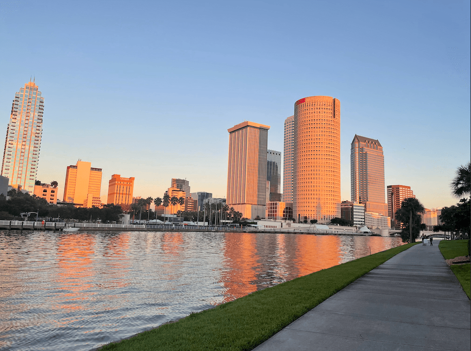 City of Tampa at river walk