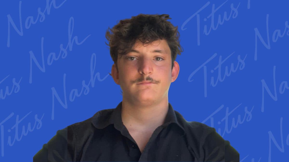 Titus Nash, a handsome man, poses confidently in the main photo.